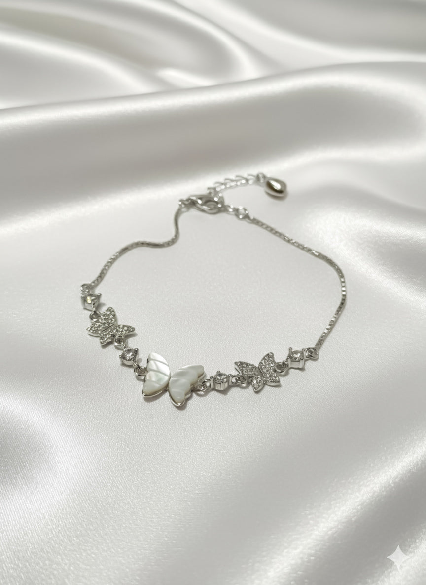 Ethereal Butterfly Charm Bracelet