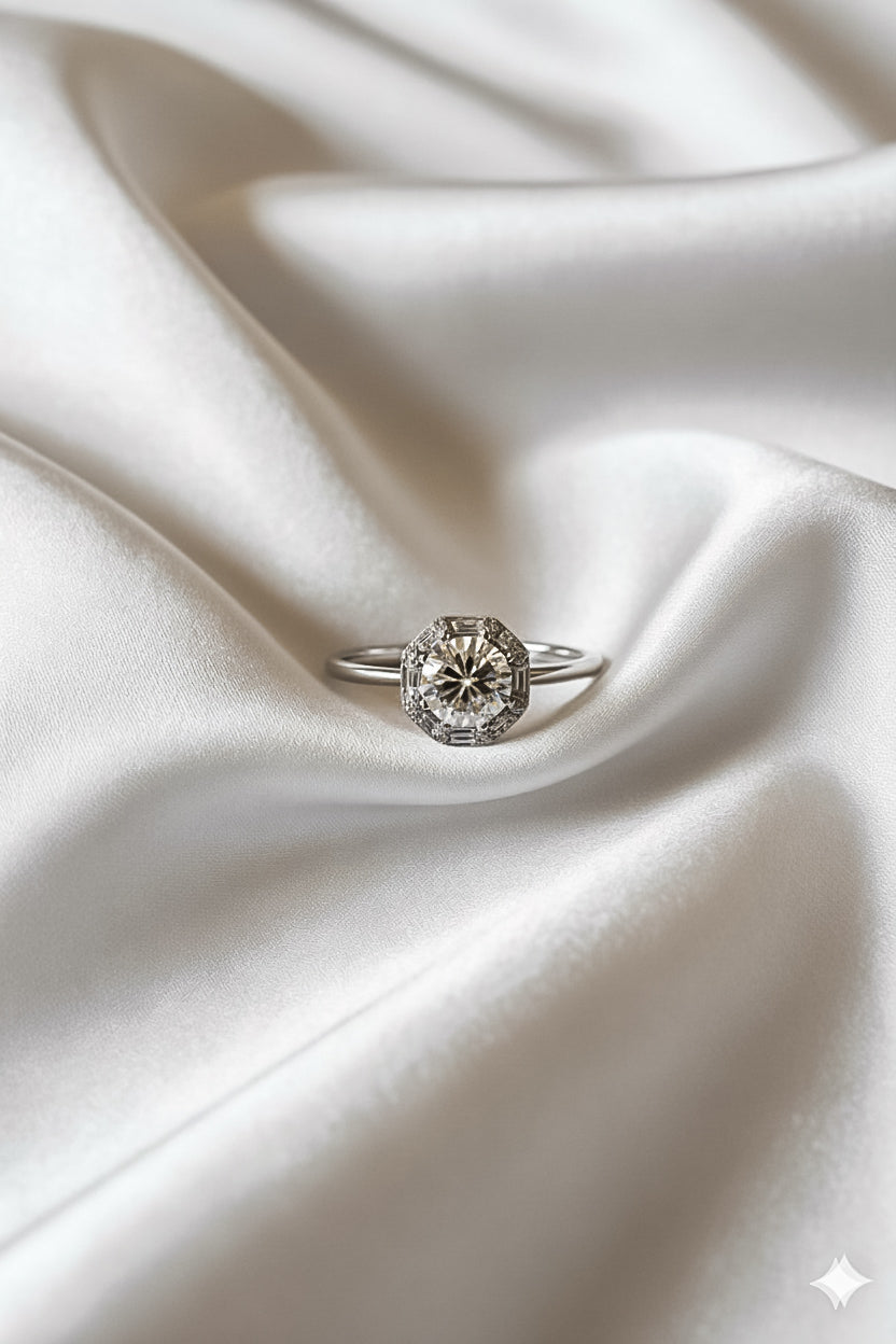 Eternal Halo Solitaire Ring