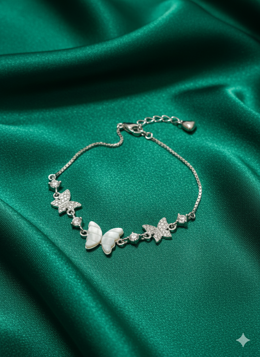 Ethereal Butterfly Charm Bracelet
