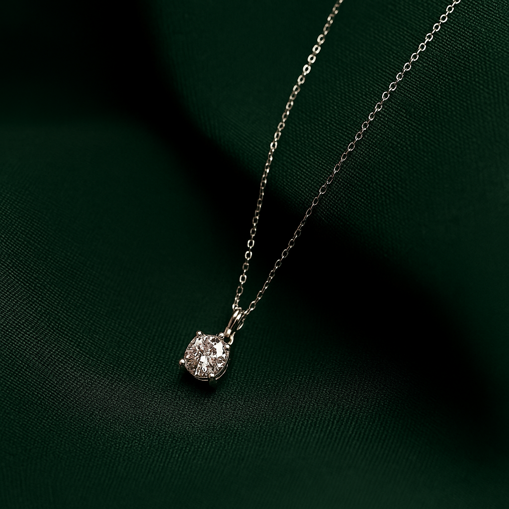 Celeste Solitaire Necklace