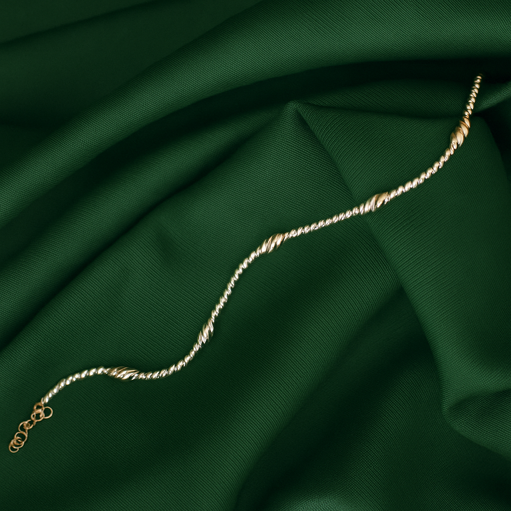 Celeste Spiral Chain Bracelet