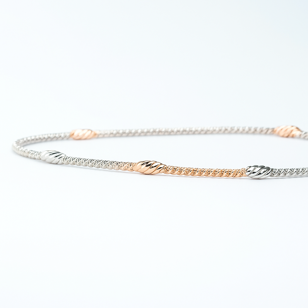 Celeste Spiral Chain Bracelet