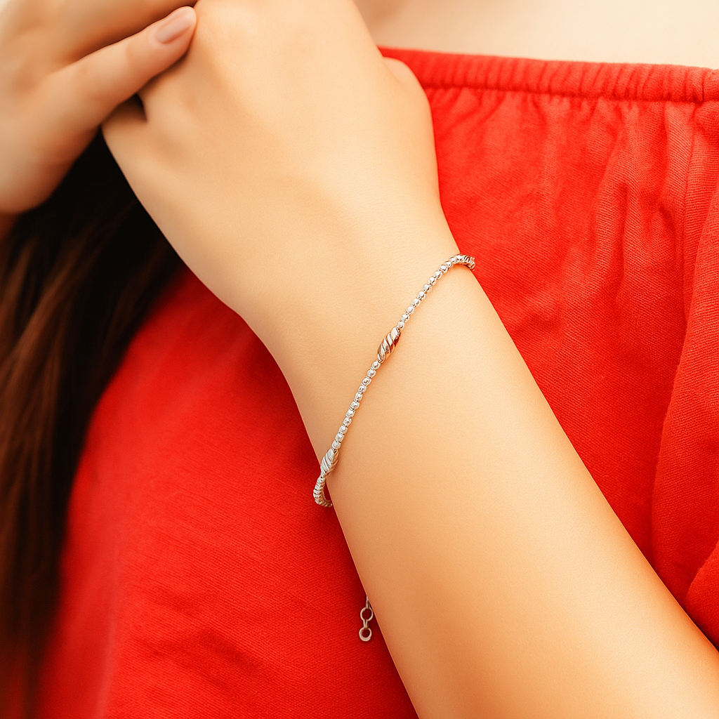 Celeste Spiral Chain Bracelet