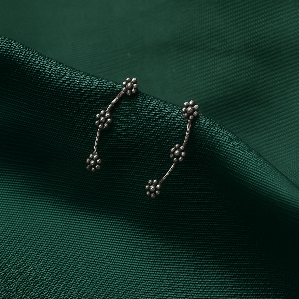 Gulzaar Floral Ear Climber Earring