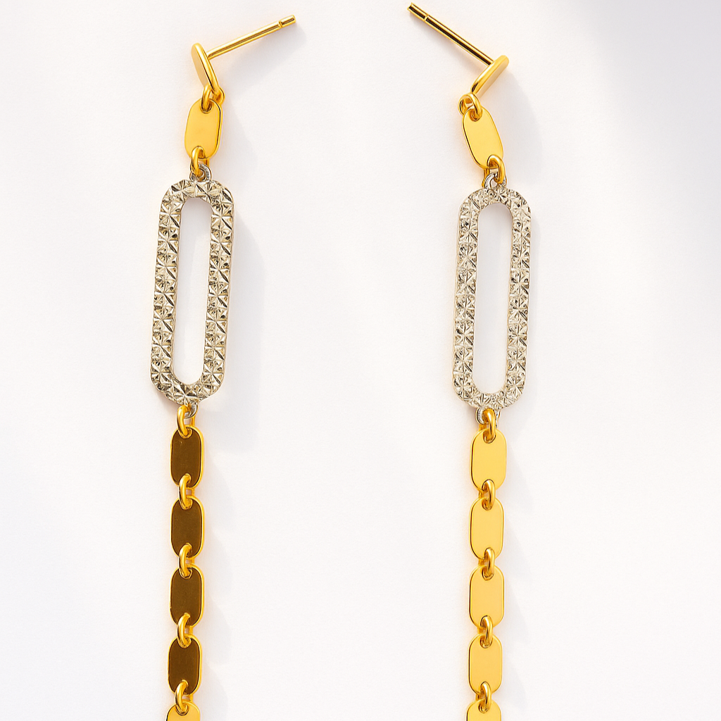 Golden Link Luxe Earring