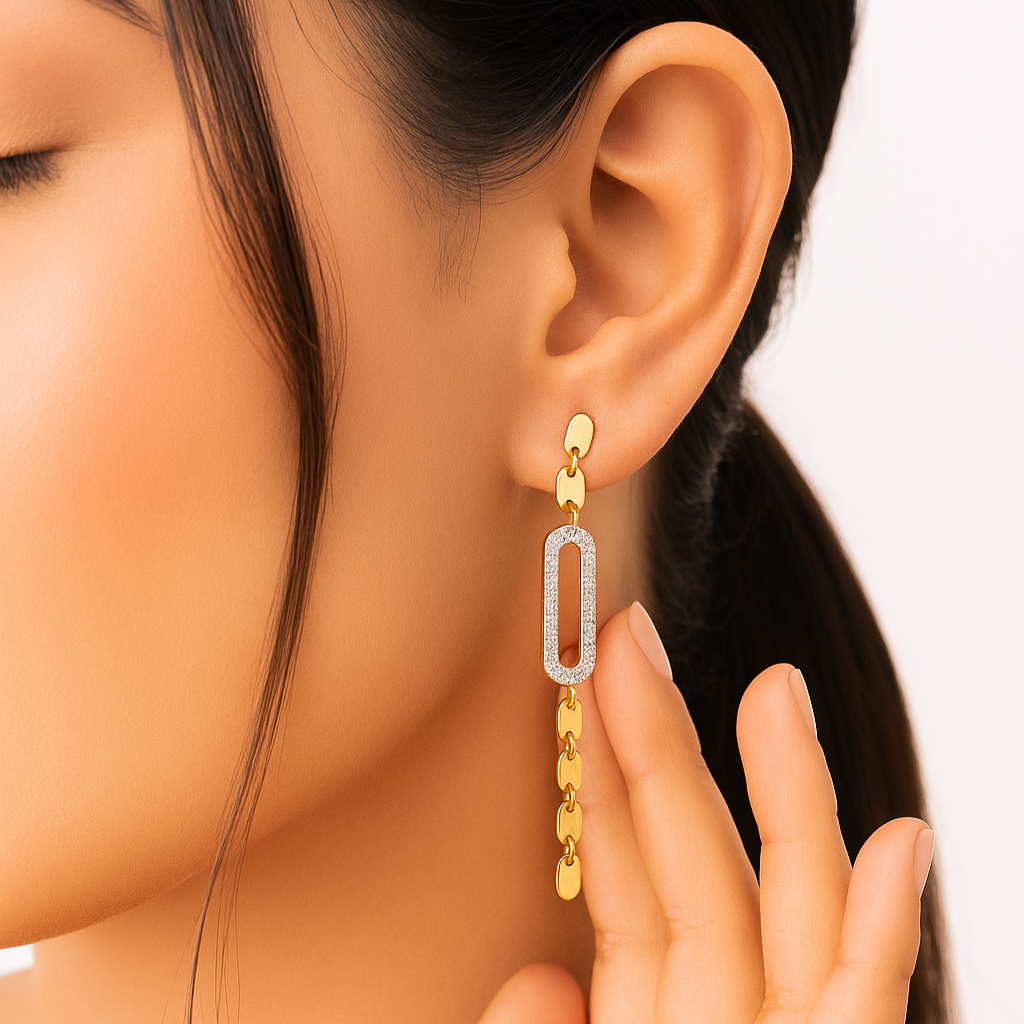 Golden Link Luxe Earring
