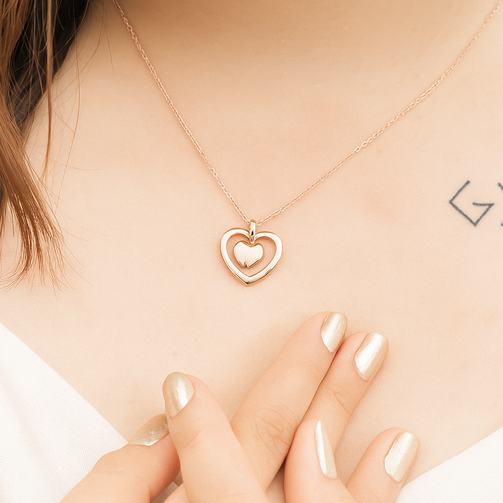 Nested Heart Necklace